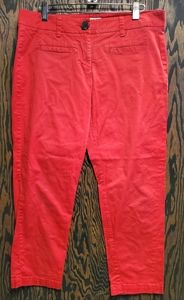 CAbi Red Women's Capris Pants Size 8 Stretch